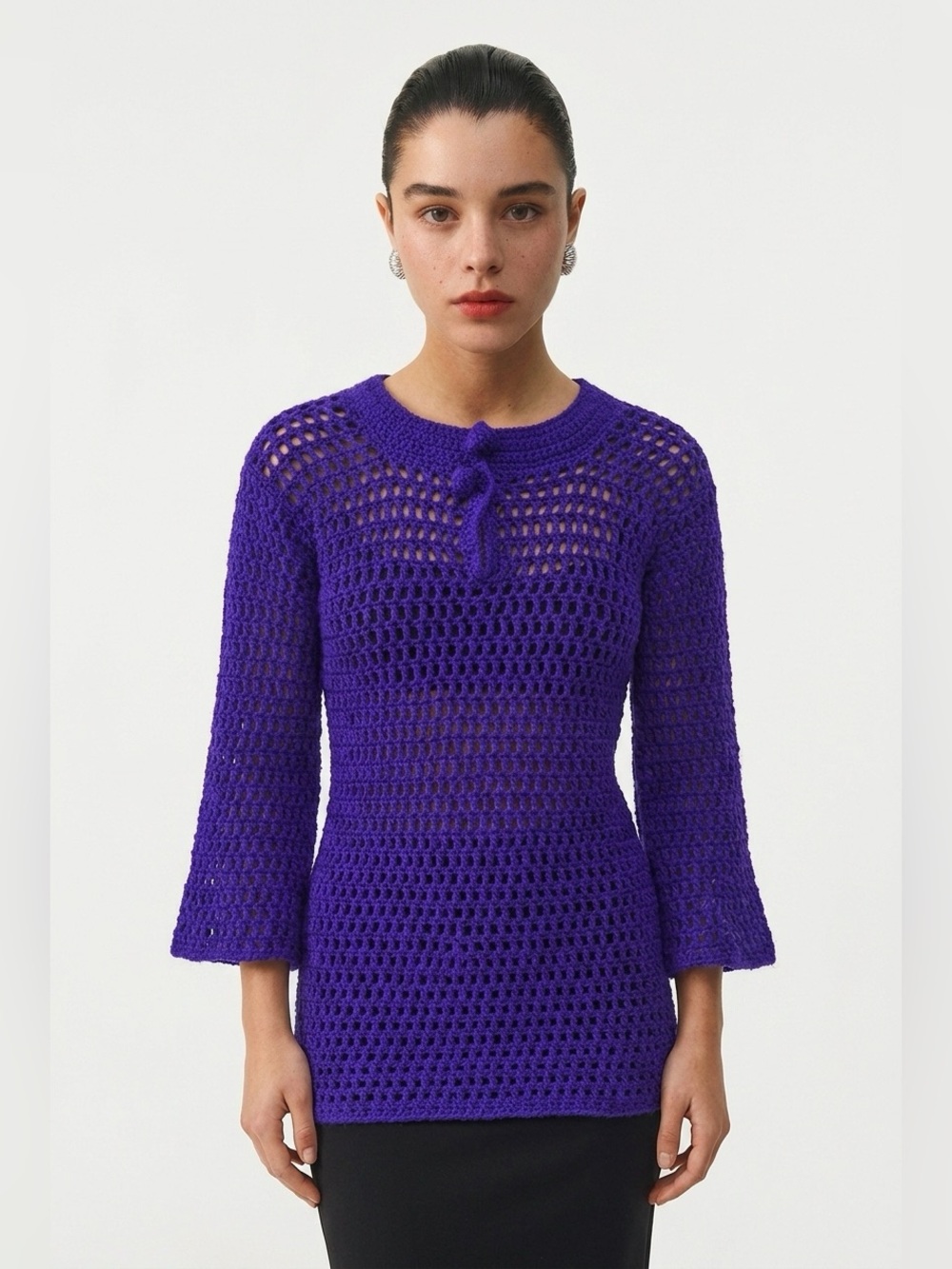 Handmade crocheted tunic